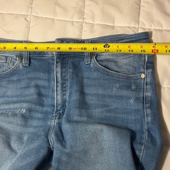 KanCan Estilo Frayed Hem Blue Sraignt Leg Jeans size 11 - Picture 5 of 10